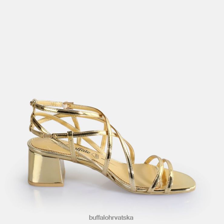 zlato Buffalo veganske sandale na petu lilly cage |sandale TDD6T290